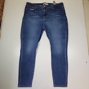 Levi Strauss Signature Women's Jeans 20M High-Rise Skinny Stretch Size 35Wx30L